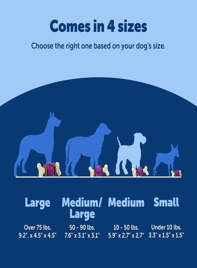 بيت سيف عظمة بيت سيف بيزي بادي النطاطة - لعبة تغذية بطيئة قابلة للتعديل 3 في 1 مع حلقات مكافآت قابلة لإعادة التعبئة - تنظف الأسنان واللثة، وتعالج الملل، وتبطئ عادات الأكل - متوسطة - للكلاب من 25 إلى 50 رطلاً - Image 5